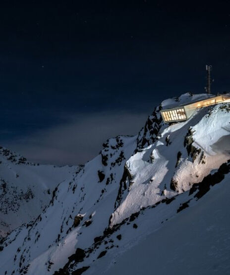 Das ice Q auf dem Gaislachkogl bei Nacht