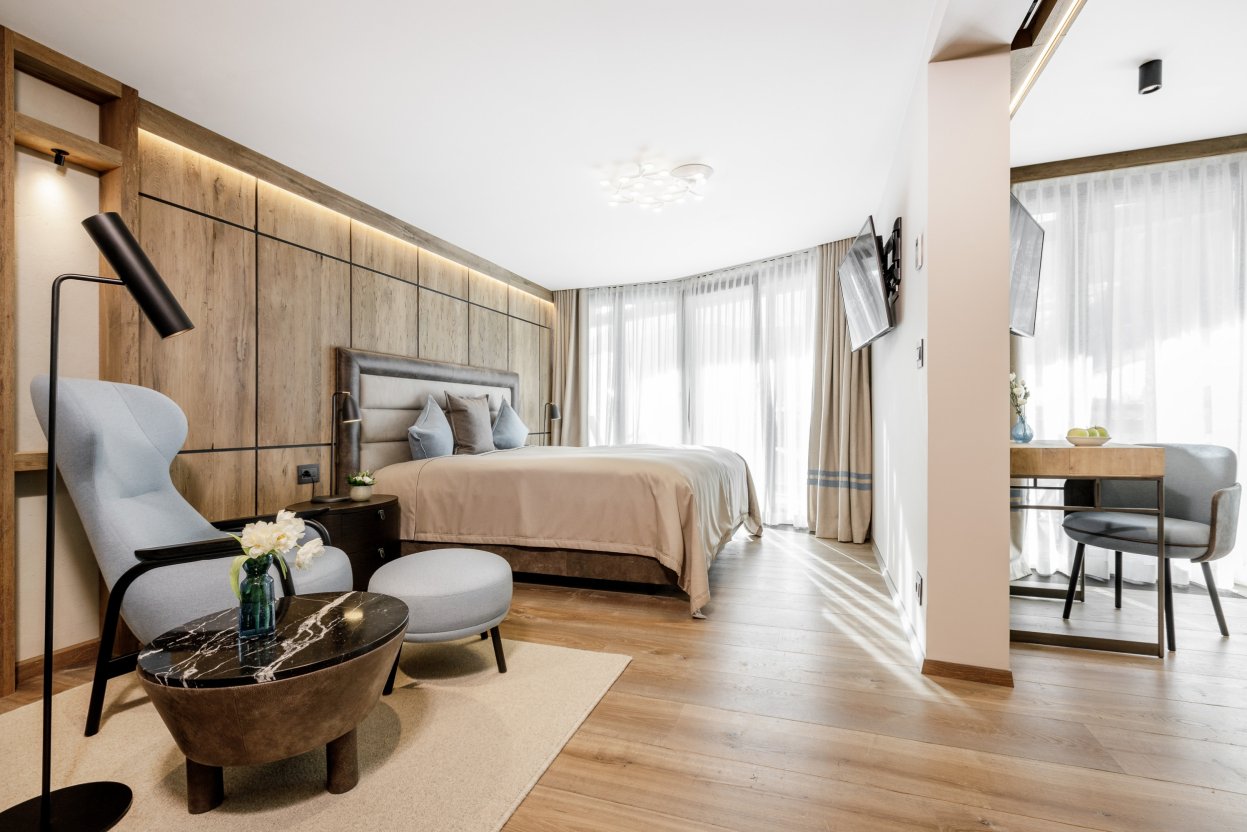 Luxuriöse Suite im Hotel Das Central 