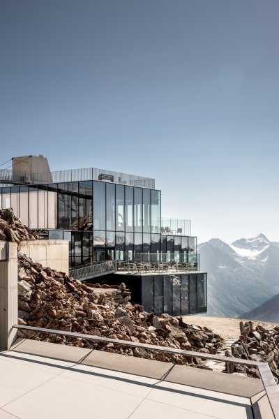Die James Bond SPECTRE Drehlocation ice Q am Gipfel des Gaislachkogls in Sölden